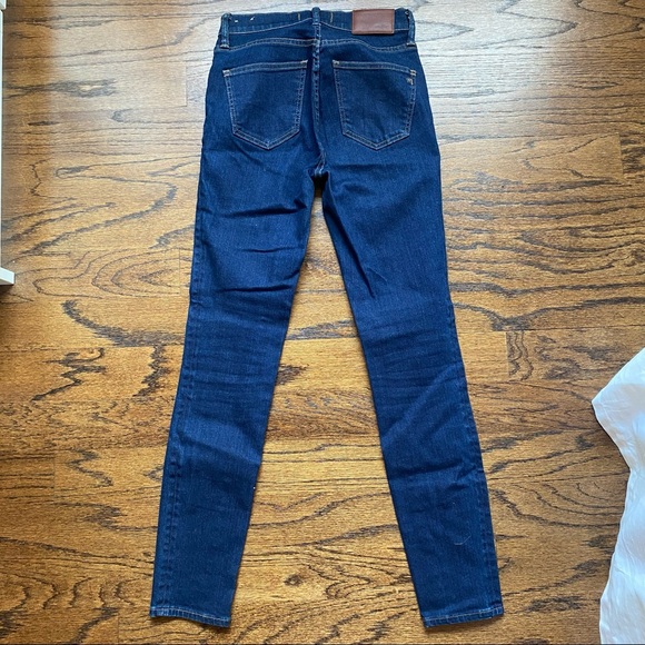 Madewell high riser skinny jeans dark blue - Picture 3 of 5
